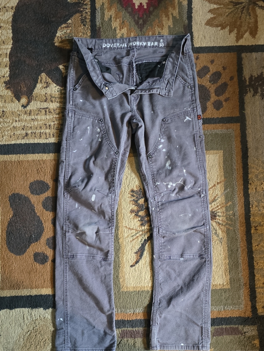 Dovetail Gray Britt Utility Jeans